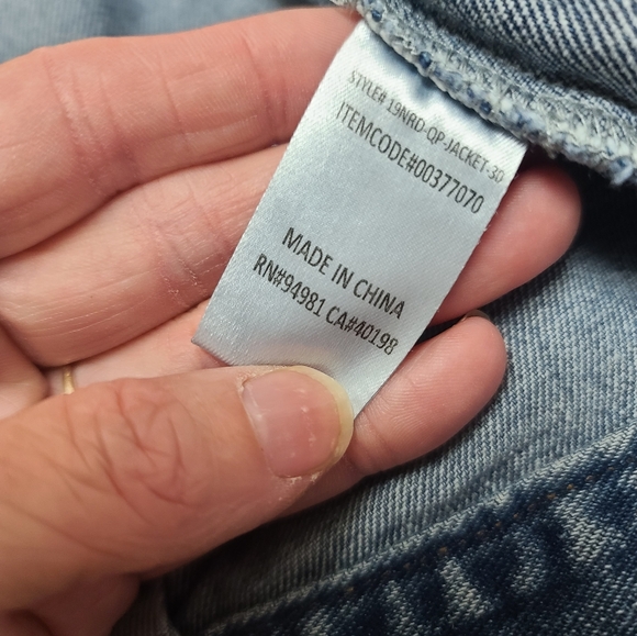 Forever 21, Size M, Denim Blue Women's Jacket, Cropped - Picture 9 of 10